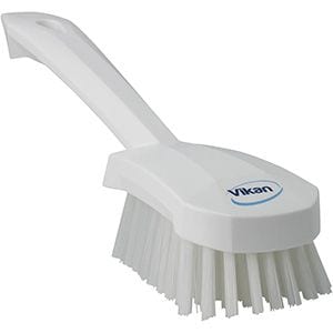 Short Handle Scrubbing Brush, Stiff Bristles - carolinawinesupply