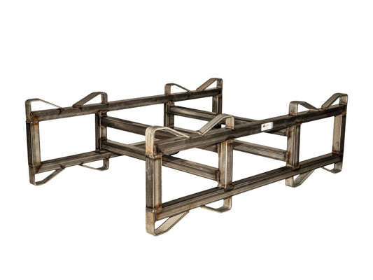 Stainless Steel 7" Double Barrel Rack - carolinawinesupply