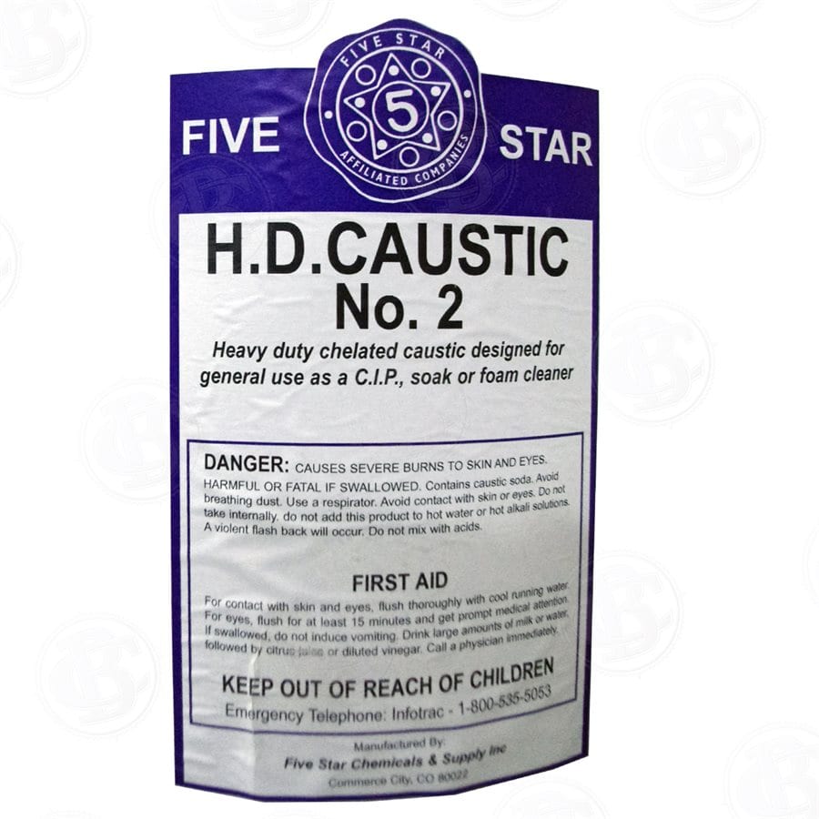 HD Caustic #2, 50 lb pail - carolinawinesupply