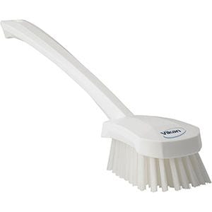 Long Handle Scrubbing Brush, Stiff Bristles - carolinawinesupply